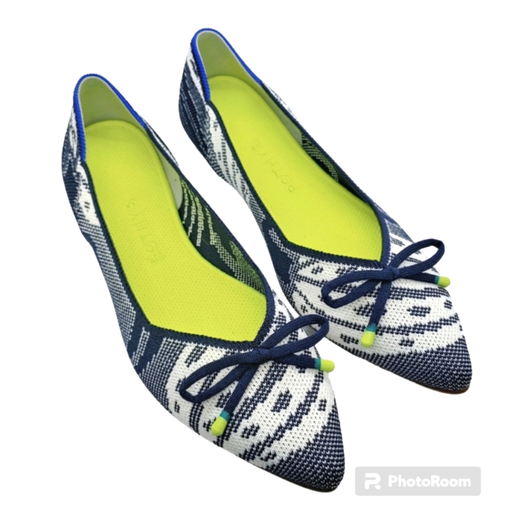 Sz 10 Rothys - Limited Edition Botanical Navy